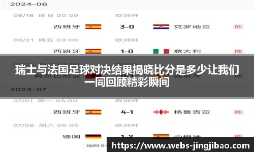 瑞士与法国足球对决结果揭晓比分是多少让我们一同回顾精彩瞬间